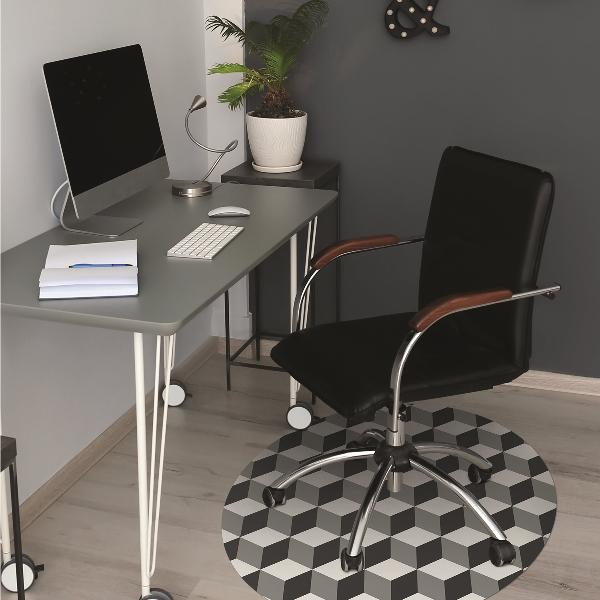 Stoel mat Zes 3d -patroon
