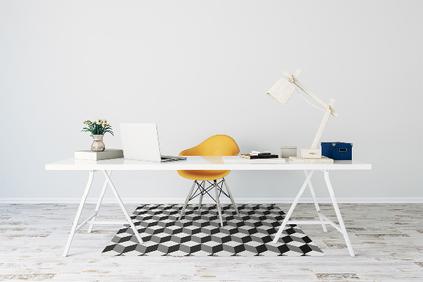 Stoel mat Zes 3d -patroon