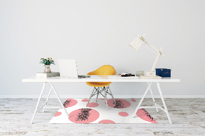 Vloerbeschermer bureaustoel Roze ananas