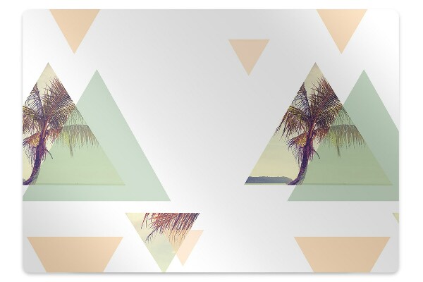 Vloerbeschermer Palmen in driehoeken