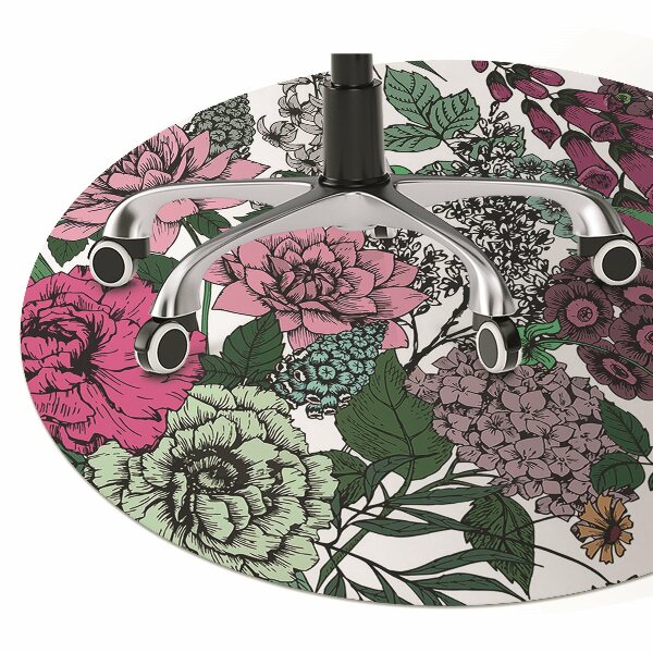 Stoel mat Vintage bloemen
