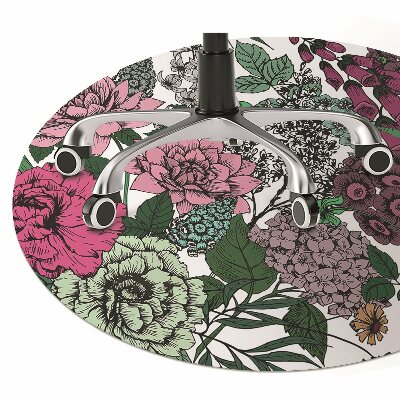 Stoel mat Vintage bloemen