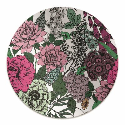 Stoel mat Vintage bloemen