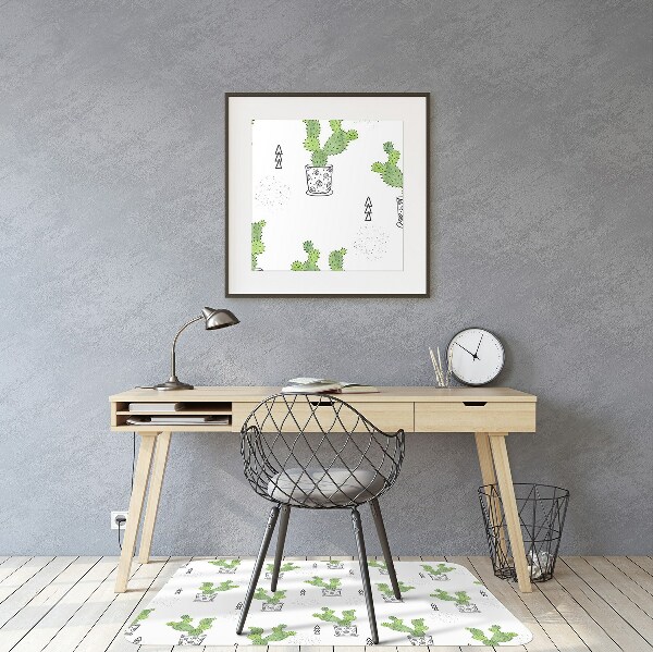 Vloerbeschermer Groene cactussen