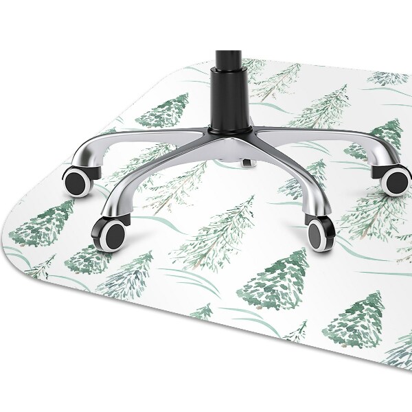 Stoel mat Winter kerstboom