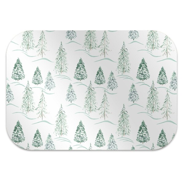 Stoel mat Winter kerstboom
