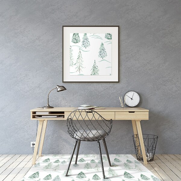Stoel mat Winter kerstboom