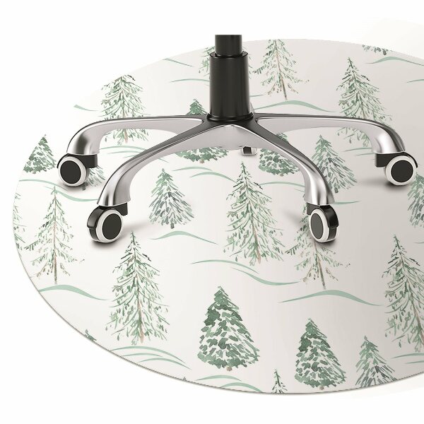 Stoel mat Winter kerstboom