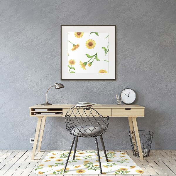 Stoel mat Zonnebloemen