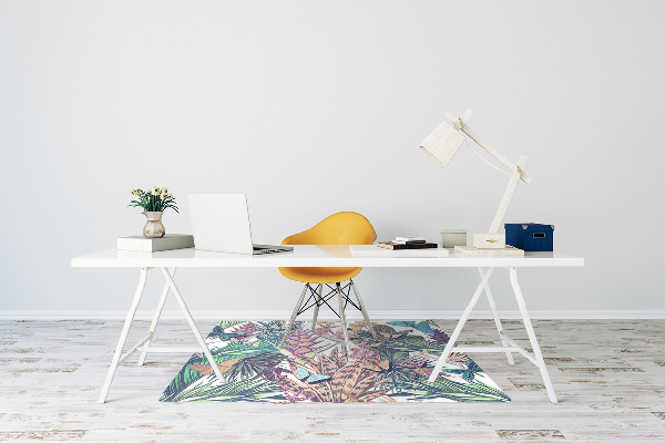 Mótif vloerbeschermer Bloemen en vlinders