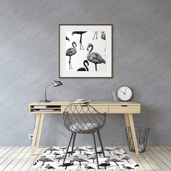Vloerbeschermer Retro -stijl van flamingo