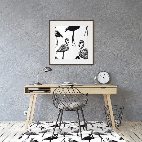 Vloerbeschermer Retro -stijl van flamingo