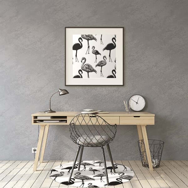 Vloerbeschermer Retro -stijl van flamingo