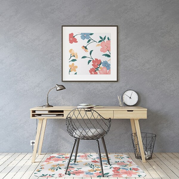Stoel mat Kleurrijke bloemen