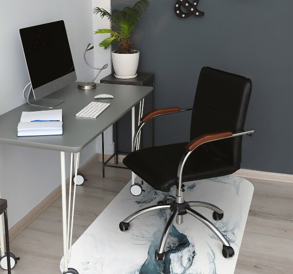 Bureaustoelmat Winterabstractie
