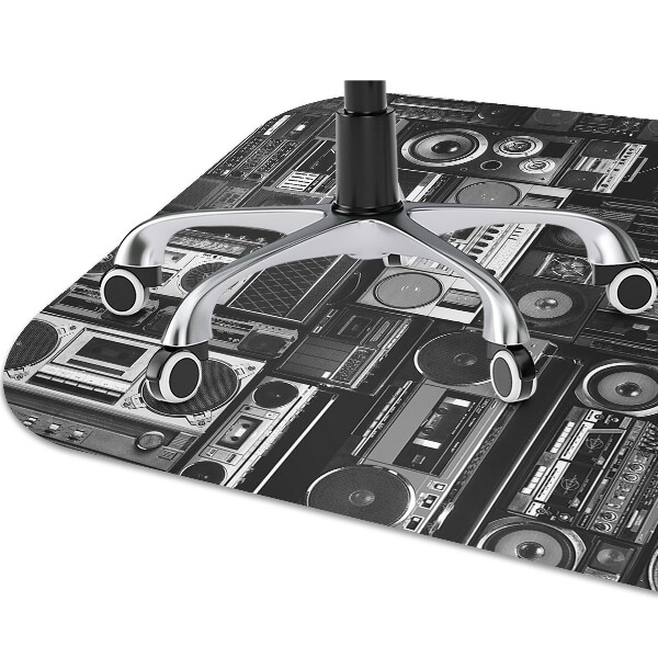 Bureaustoelmat Old school boombox