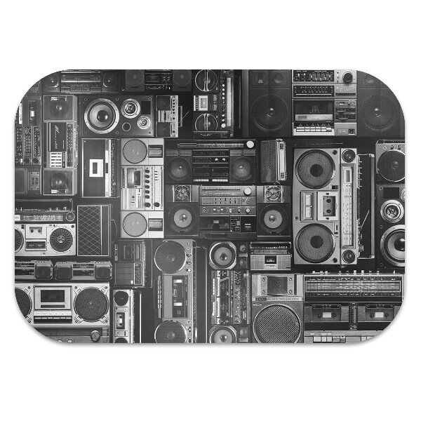 Bureaustoelmat Old school boombox