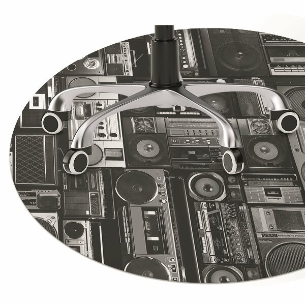 Bureaustoelmat Old school boombox