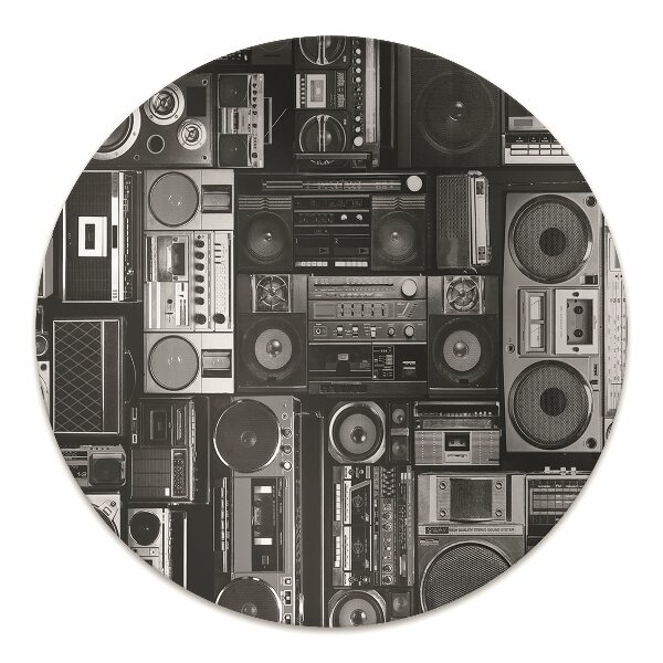 Bureaustoelmat Old school boombox