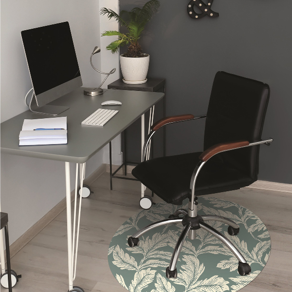 Bureaustoelmat Elegant blad