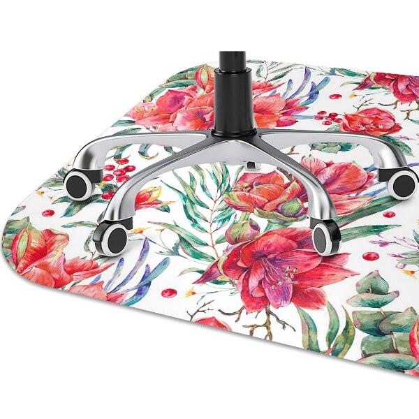 Mótif vloerbeschermer Rode bloemen
