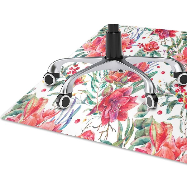Mótif vloerbeschermer Rode bloemen