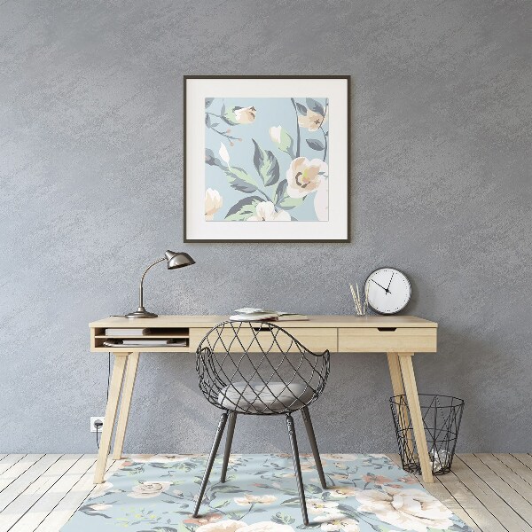 Vloerbeschermer Bloemen vintage stijl