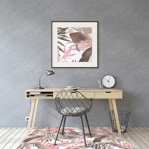Vloerbeschermer Tropisch roze