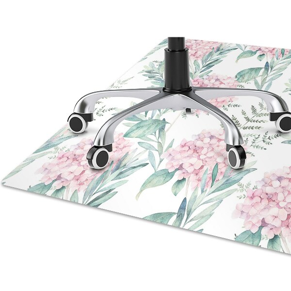 Vloerbeschermer Lichtroze bloemen