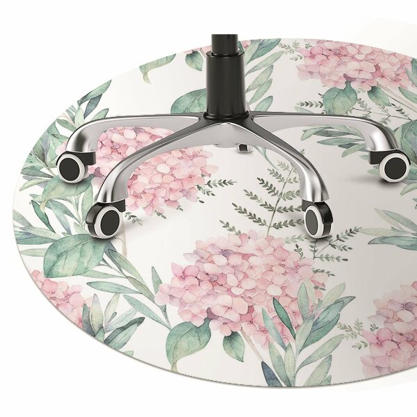 Vloerbeschermer Lichtroze bloemen