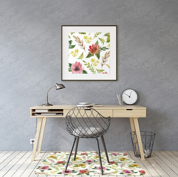 Mótif vloerbeschermer Aquarelbloemen