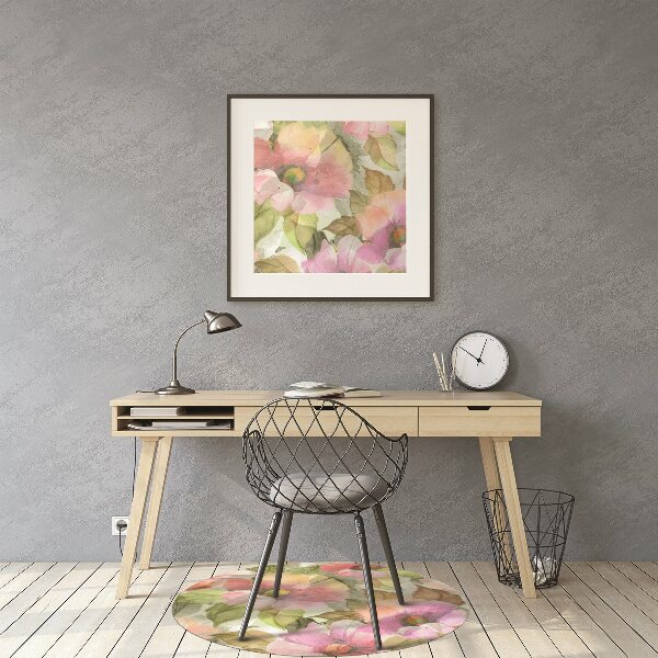 Vloerbeschermer Geschilderde bloemen