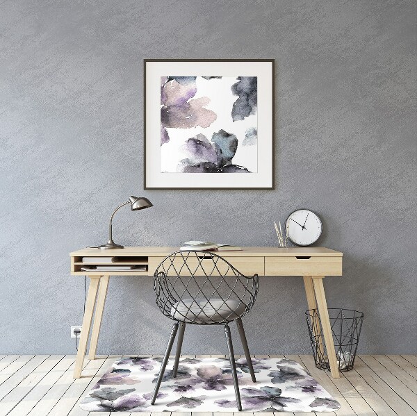 Vloerbeschermer Donkere bloemen
