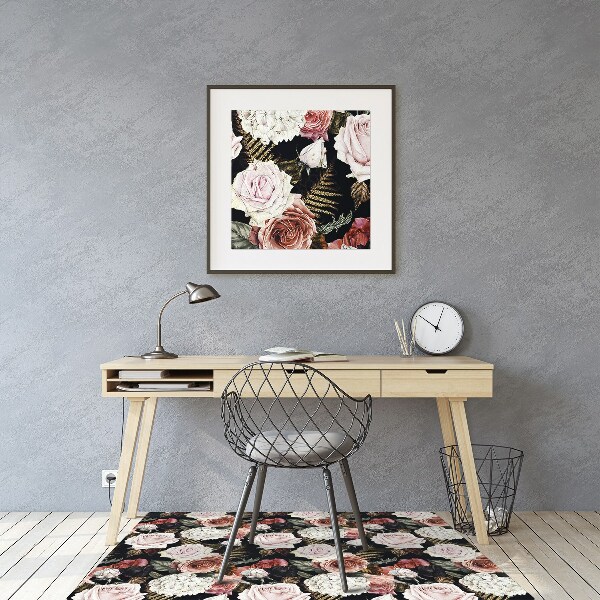 Vloerbeschermer Barokke bloemen