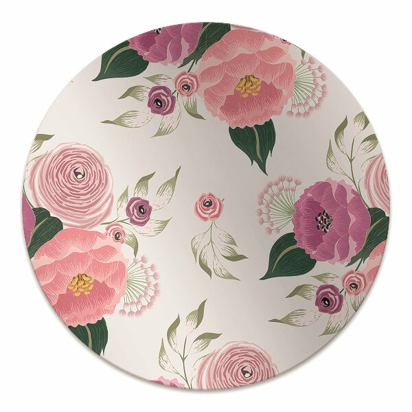 Vloerbeschermer Roze bloemen