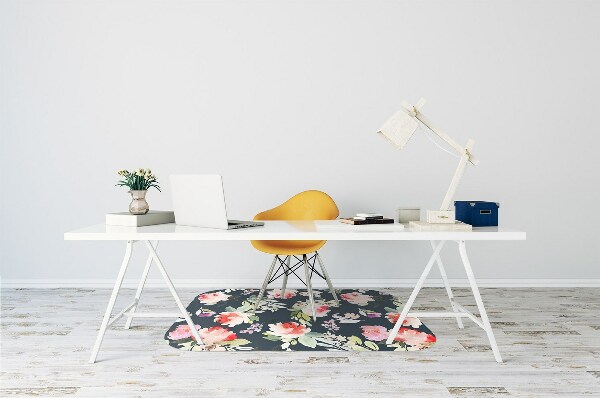 Vloerbeschermer Geschilderde bloemen