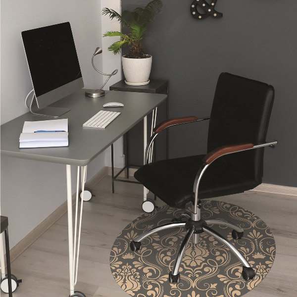 Bureaustoelmat Gouden ornament