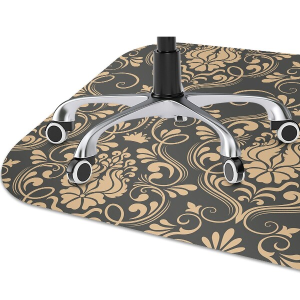 Bureaustoelmat Gouden ornament