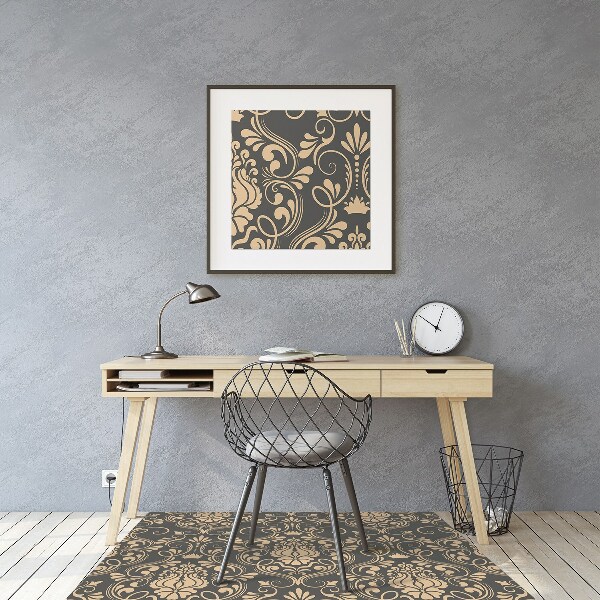 Bureaustoelmat Gouden ornament