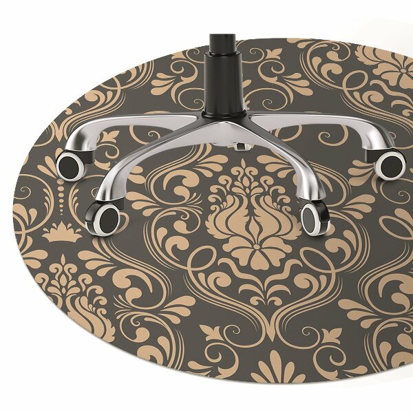 Bureaustoelmat Gouden ornament