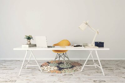 Vloerbeschermer bureaustoel Kleurrijke mandala's