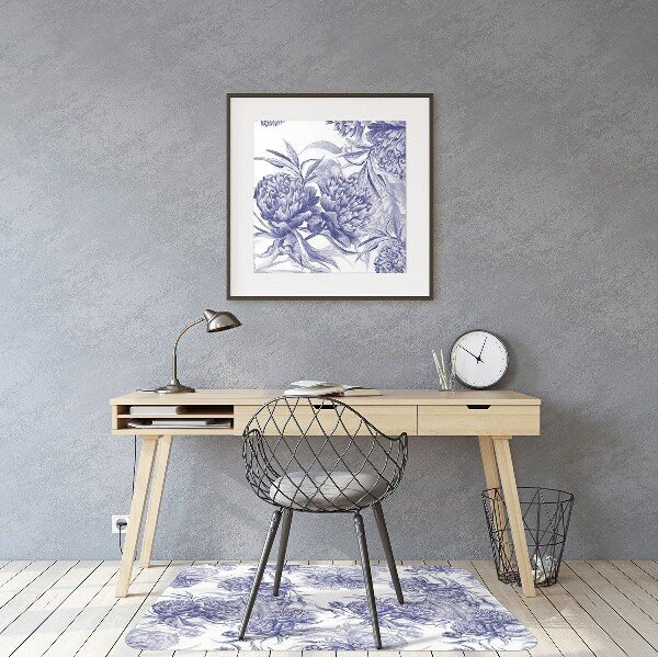 Vloerbeschermer Purple peonies