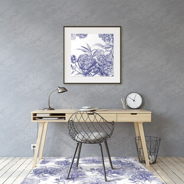 Vloerbeschermer Purple peonies