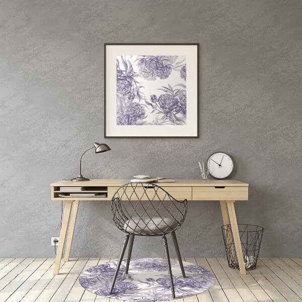 Vloerbeschermer Purple peonies