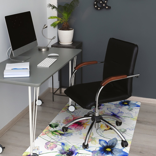 Mótif bureaustoelmat Veldbloemen