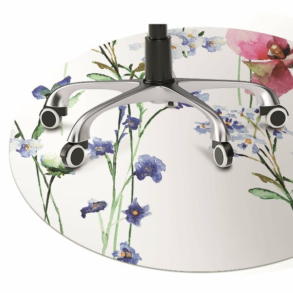 Vloerbeschermer Geschilderde bloemen