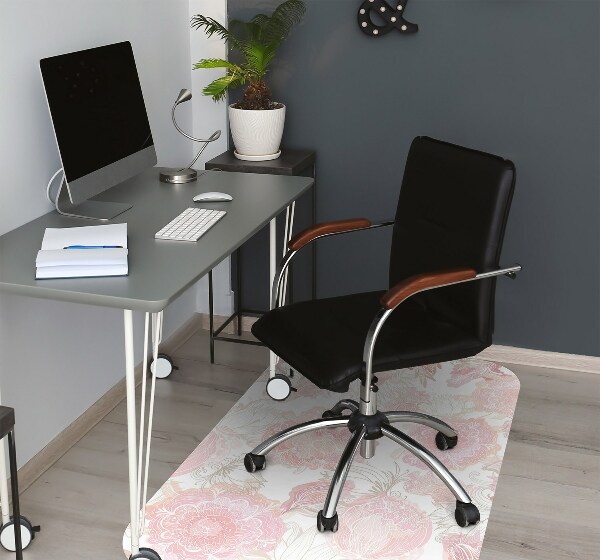 Bureaustoelmat Bloemenpatroon