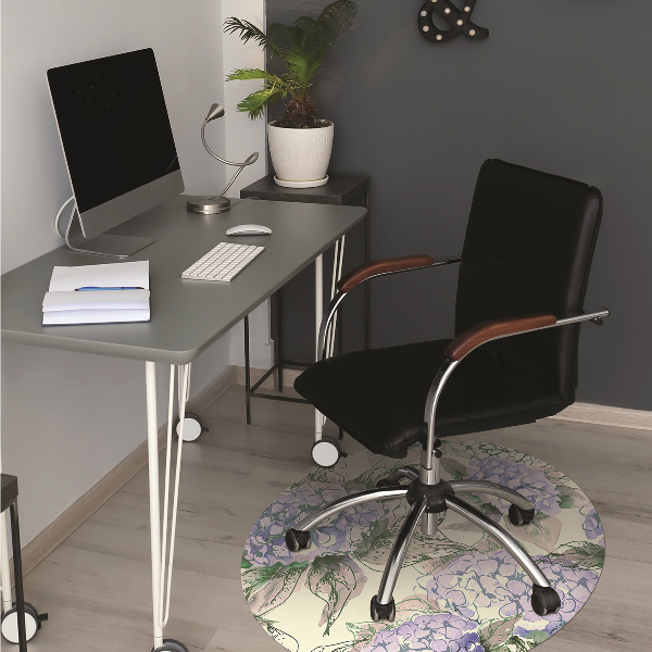 Bureaustoelmat Hortensia