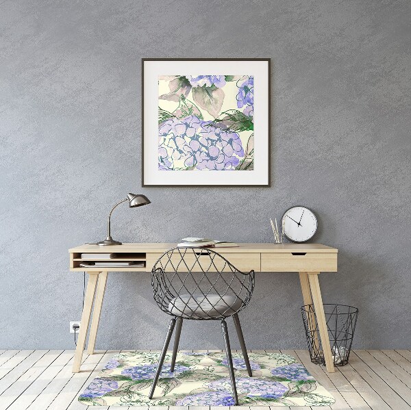 Bureaustoelmat Hortensia