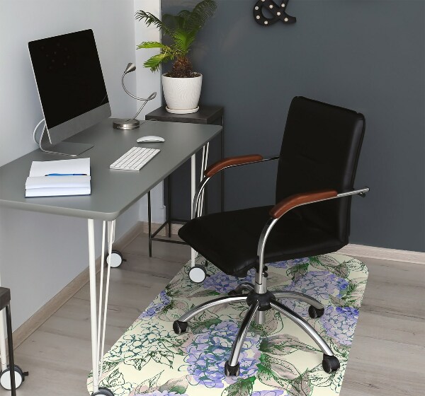 Bureaustoelmat Hortensia